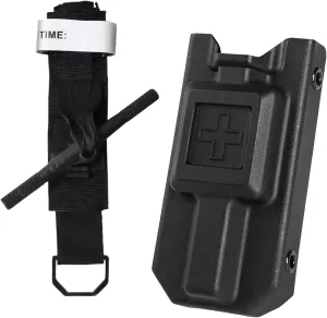 95cm Multifunctional Rotary Tourniquet, Tactical Arterial First Aid Tourniquet Holster Case for Military Outdoor Hunting