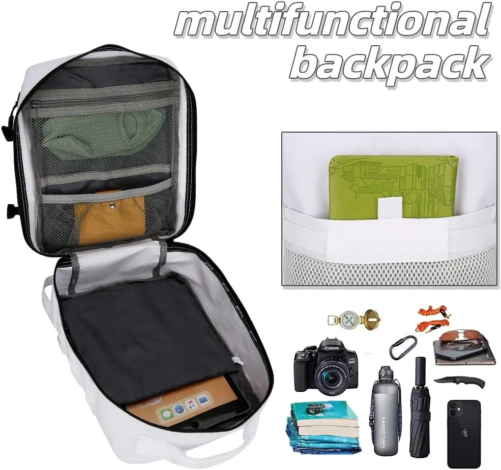 9L Mini Tactical Backpack for Men and Women, Tactical Backpack Small for Hiking, Small Tactical Bag（White）