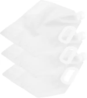 ABOOFAN 3pcs Water Storage Bag for Camping Pe Stand Up Drink Pouch Portable Collapsible Water Container for Hiking Riding and Outdoor Activities