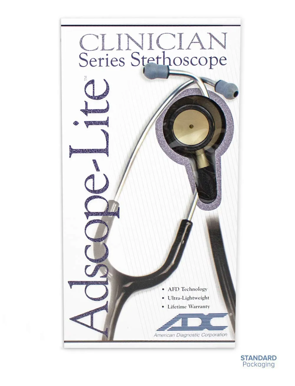 ADC - 619TQ Adscope Lite 619 Ultra Lightweight Clinician Stethoscope with Tunable AFD Technology, Turquoise