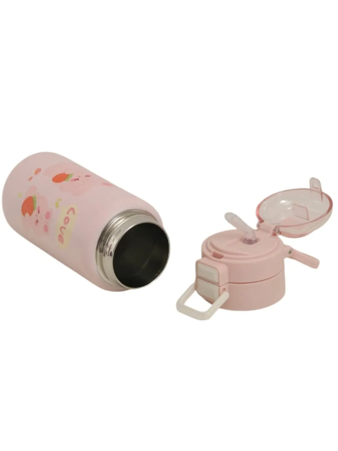 Adorable Bunny Insulated Hot & Cold Stainless Steel Sipper Bottle For Girls- 520 ML