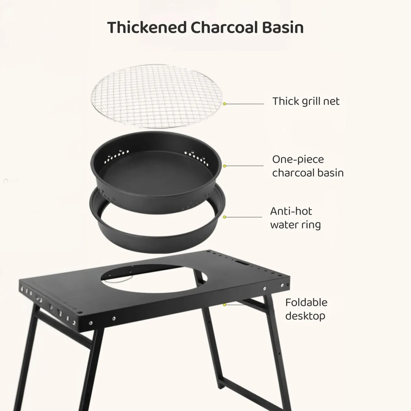 Affordable Portable Rack【Borderline Selection】 Bbq Foldable Korean Expedited delivery