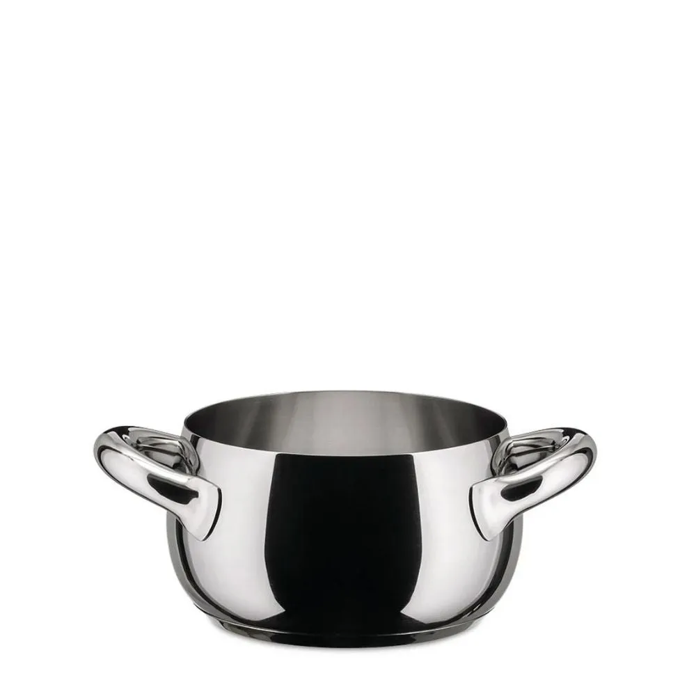Alessi SG10 Mami steel casserole with two handles