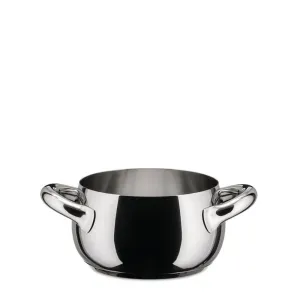 Alessi SG10 Mami steel casserole with two handles