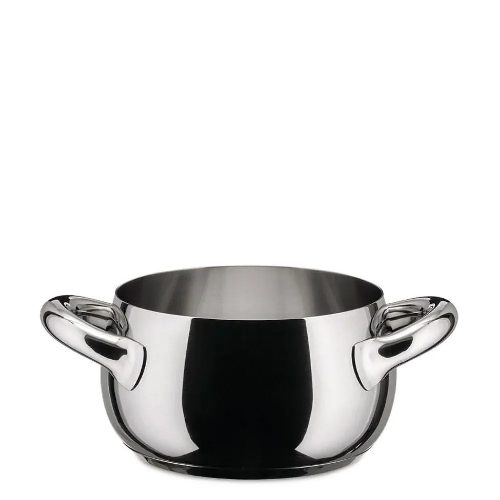 Alessi SG10 Mami steel casserole with two handles
