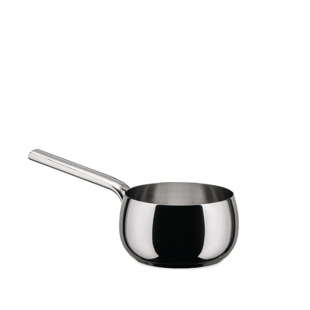 Alessi SG105/16 Mami steel saucepan with long handle diam.16 cm. - 6.29 in