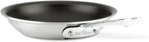 All-Clad D5 5-Ply Brushed Stainless Steel Fry Pan 8 Inch Induction Oven Broiler Safe 500F Pots and Pans, Cookware Silver