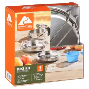 Aluminum 5 pc. Mess Kit by Ozark Trail Outdoor Equipment