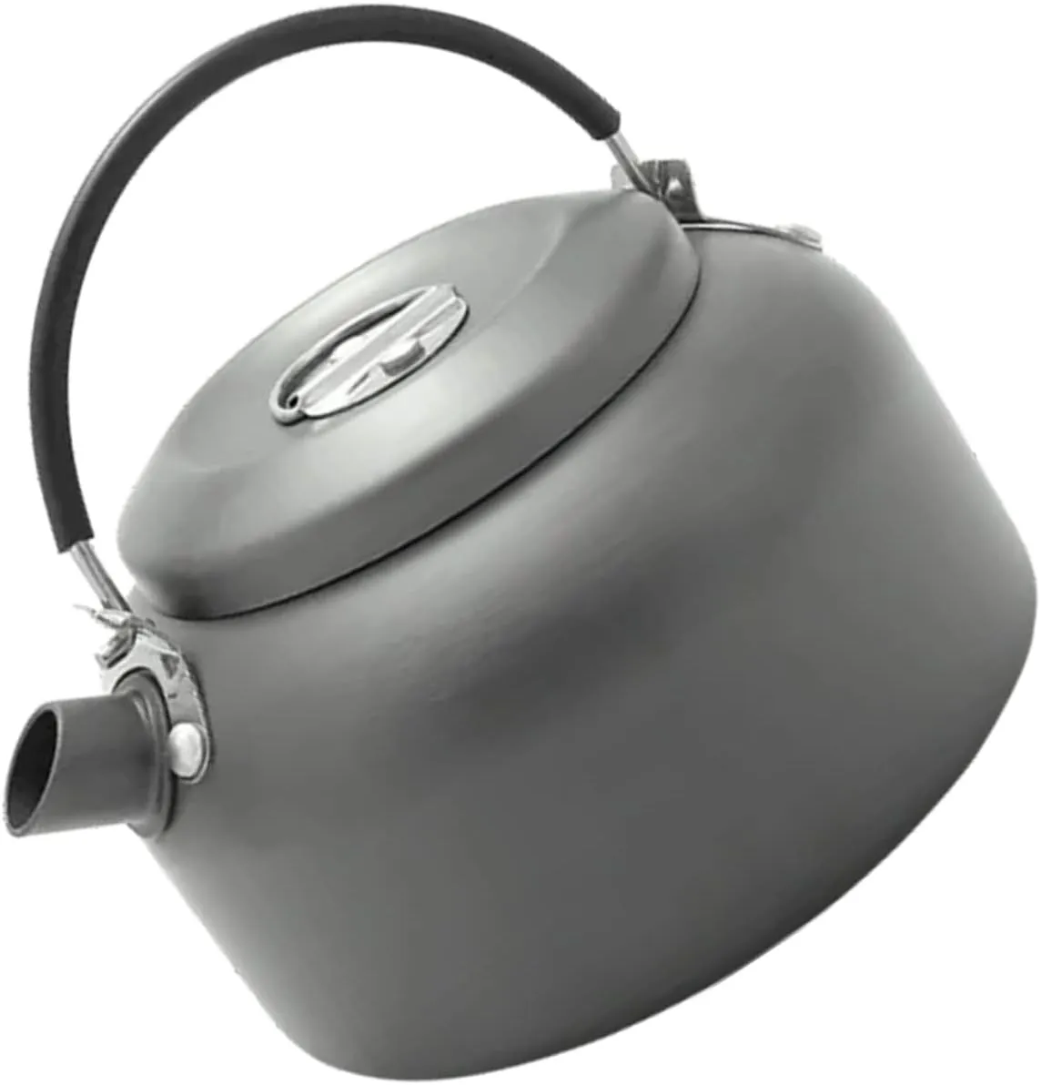 Aluminum Alloy Water Kettle 0.8l Outdoor Camping Kettle with Screw Pattern Bottom for Even Heat Distribution