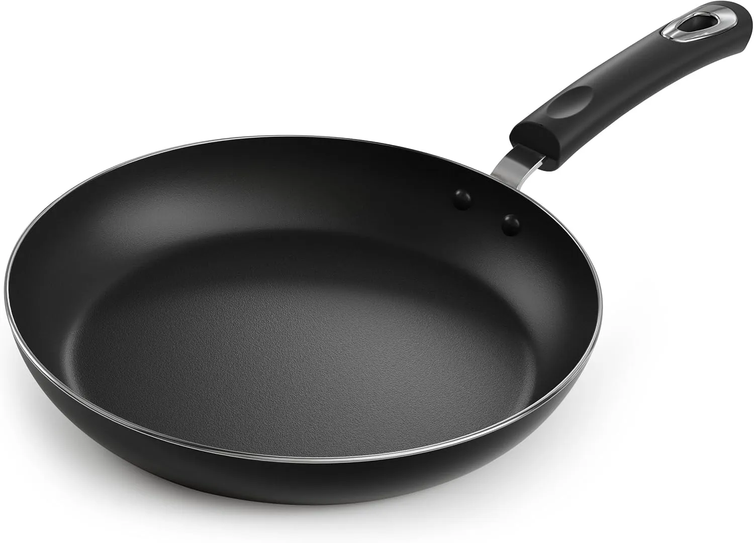 Aluminum Non Stick Frying Pan, Induction Frying Pan with Heat Resistant Handle, Anti-Scratch Omelette pan, Cooking Pan(Black,28cm)