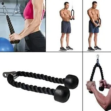 Amber Sporting Goods Ultimate LAT Machine Accessory: Tricep Rope for Improved Grip Strength - 1000 lbs Lab-Tested, Versatile Full Body Workout Heavy-Duty Rope