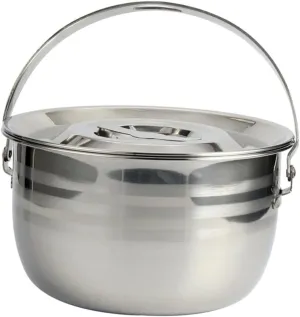 Amosfun Multifunctional Portable Camping Pot Outdoor Food Cooking Accessory Design for Hiking and Outdoor Cooking Easy to Clean and High Temperature