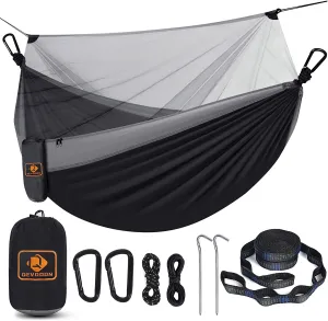 and Hammock Lightweight Hammocks Patio Camping Portable Nylon Beach Solid for Outsides Backpacking with Tree Cutting-edge Hiking Carabiners,Parachute with Best-selling collection Net,Travel Backyard Straps D-Shape Hammock