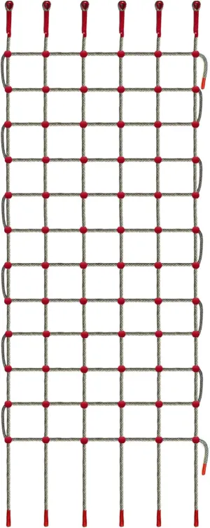 ANDEREW Premium Heavy-Duty Climbing Net & Rope Ladder - 6 Sizes, Versatile for Indoor/Outdoor, Kids' Jungle Gyms, Swingset, Treehouse, Safety Protection Net (5V & 8H (68" L x 32" W))