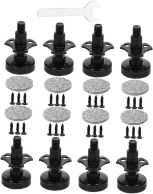 Angoily 1 Set Adjustable Furniture Leveling Feet Height Adjuster for Table Sofa Cabinet Chair Durable Scratch Resistant Design with Felt Pads for Stability and Floor Protection