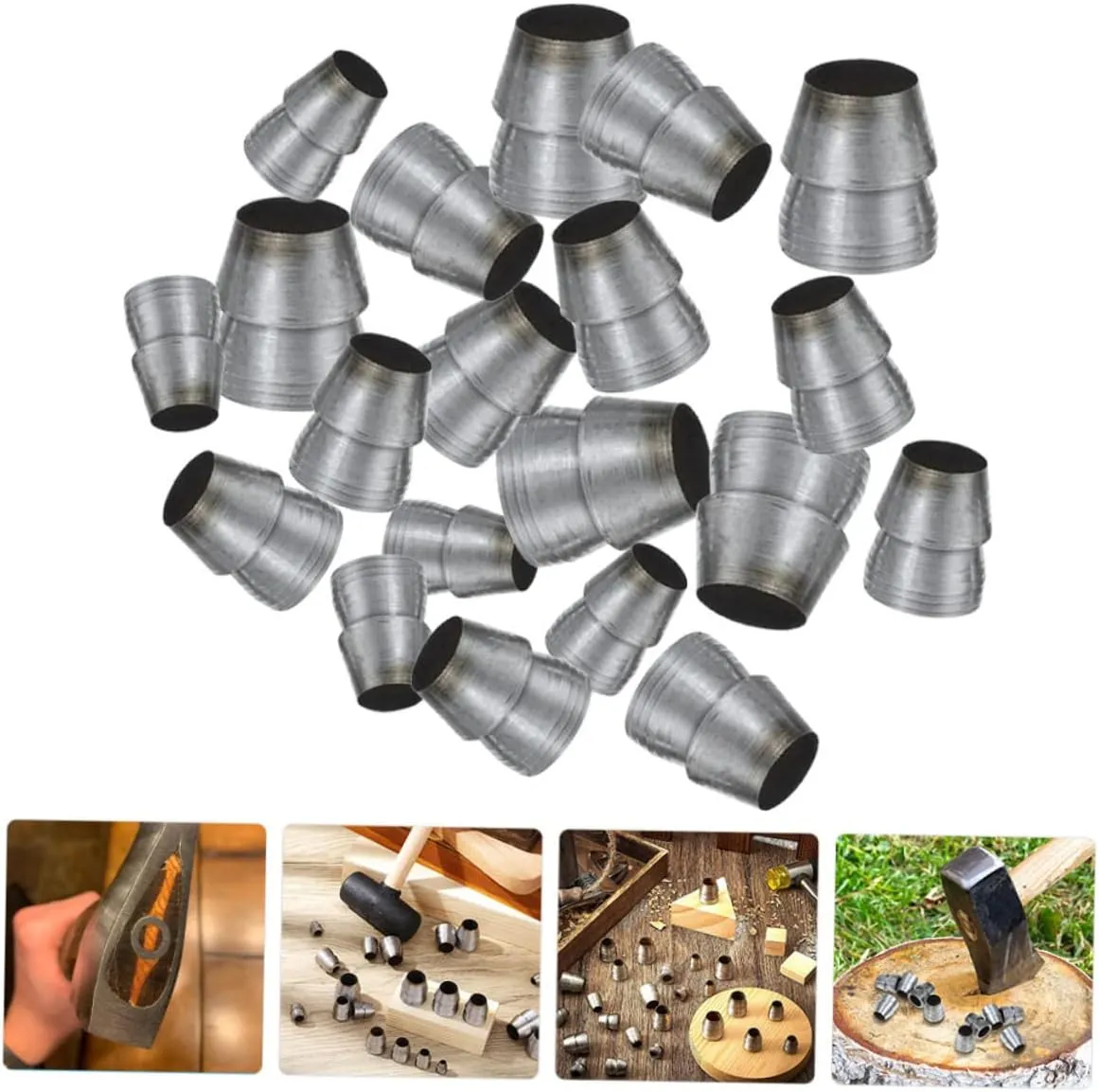 Angoily 60pcs Handle Kit Reinforce Accessories for Hammer Axe Portable Compact Adapter for Gardening Carpentry Material Options