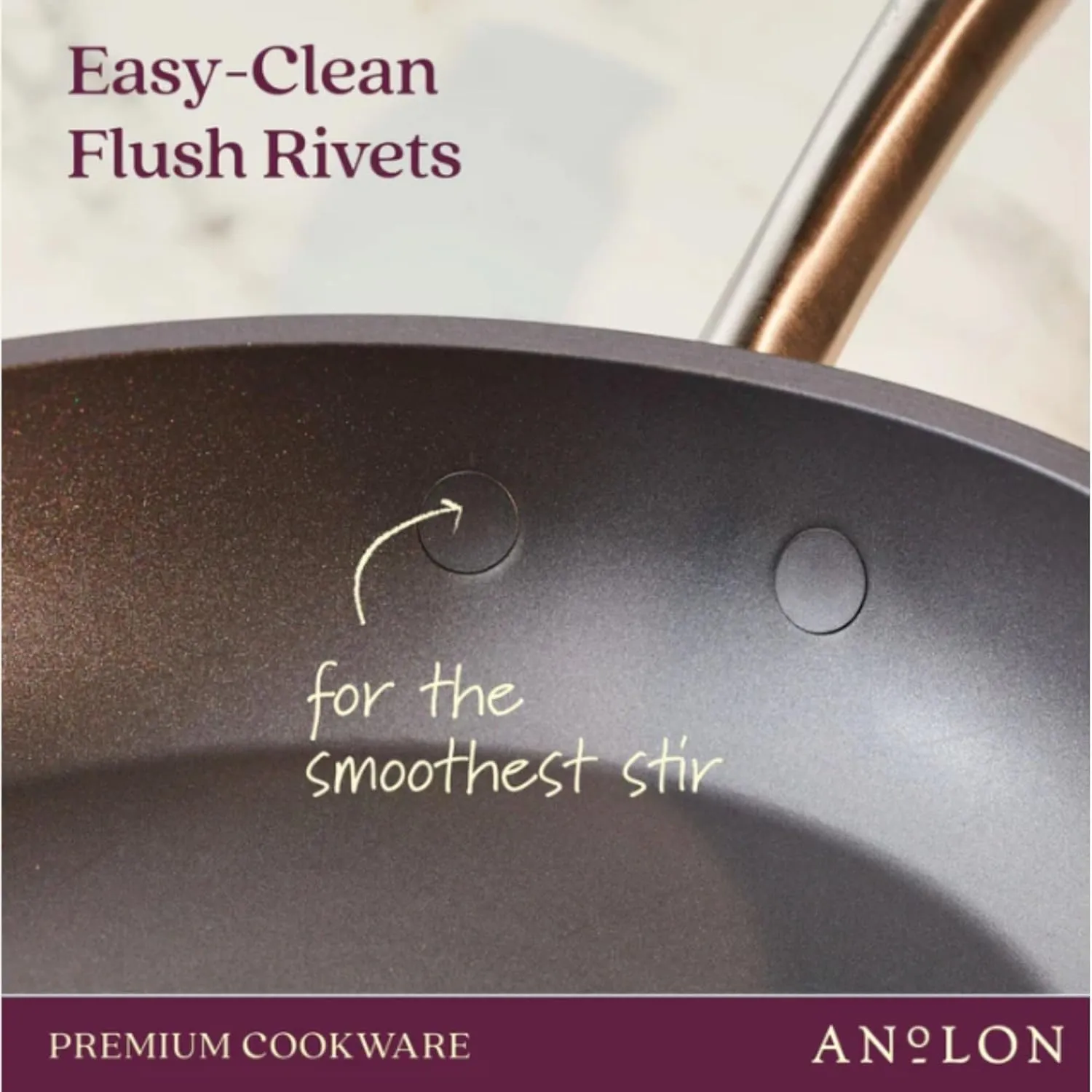 Anolon Accolade Forged Hard Anodized Nonstick Frying Pans/Skillet Set, 10 Inch and 12 Inch - Moonstone Gray