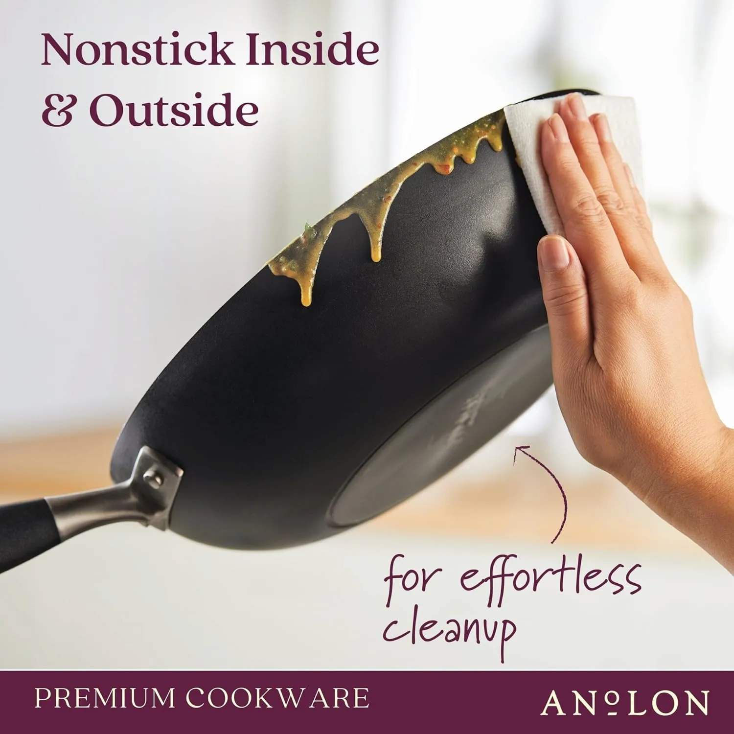 Anolon Advanced Home Hard-Anodized Nonstick 11-Piece Cookware Set (Onyx)