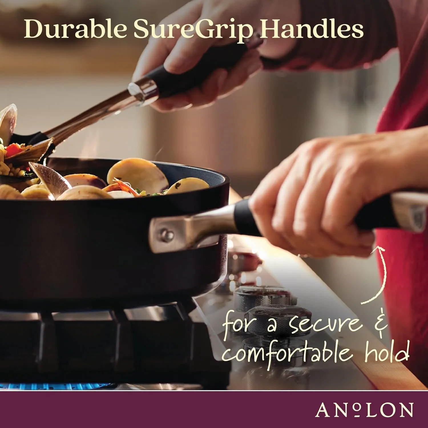 Anolon Advanced Home Hard-Anodized Nonstick 11-Piece Cookware Set (Onyx)
