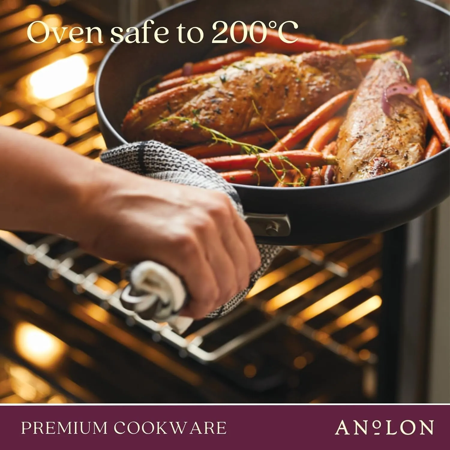 Anolon Advanced Home Hard-Anodized Nonstick 11-Piece Cookware Set (Onyx)