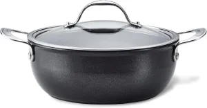Anolon X Hybrid Nonstick Casserole Pan with Lid, Dark Gray