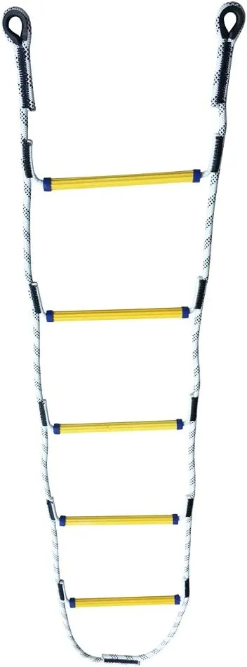 Aoneky 7.8 ft Nylon Climbing Rope Ladder for Kids or Adult - Playground Hanging Ladder for Swing Set - Tree Ladder Toy for Boys Children Aged 6-12 Years Old