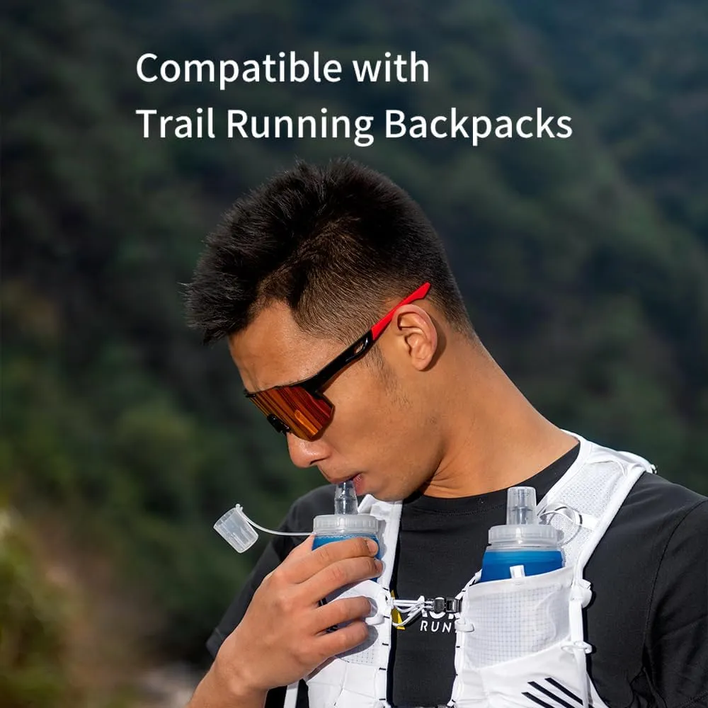 AONIJIE Soft Flask 250mL/500mL TPU Collapsible Water Bottles for Outdoor Sports Hydration Ideal for Running Hiking Cycling Climbing (D#500ML(Screen Printing)