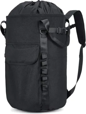 Arborist Rope Bag, 35L Tree Climbing Rope Bag, Arborist Equipment Bucket Backpack, Arborist Gear Carrier Bag with Side Pockets, Tough Rock Climbing Backpack, Rock and Tree Climbing Gear