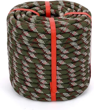Arborist Rope Climbing Rope Arborist Rigging Rope 48 Strands Tree Rope(1/2 inch x 150ft) Rope for Climbing Tree Swing Pulling Sailing