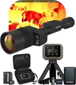 ATN Thor 5 XD LRF 1280 Thermal Scope, 1280x1024 Resolution, 12 Micron Sensor | 3-30x Magnification | Laser Rangefinder, Smooth Zoom | Garmin Xero C1 Pro Chronograph | Exclusive Signature Series Kit