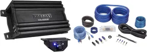 Audiosavings Bundle: Hifonics HCM-1500.1D 1500 Watt Mono Amplifier Mini 1 Ohm Class D Car Stereo Amp Bundle with Rockville RWK21 2 Gauge Amp Installation Kit ANL Fuse Holder (2 Items)