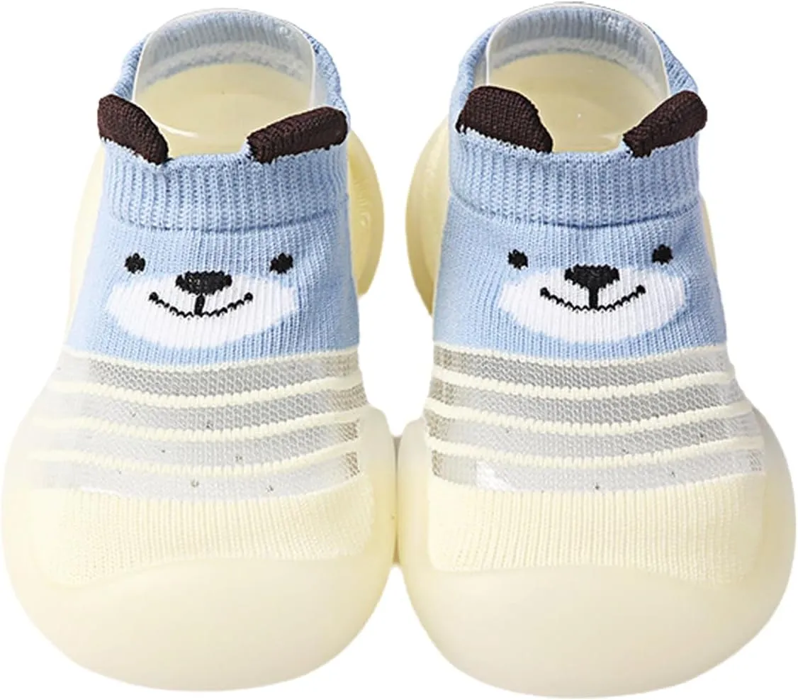 Baby Sock Shoes Boys Girls First Walking Shoes Non Slip Lightweight Toddler Infant Indoor Outdoor