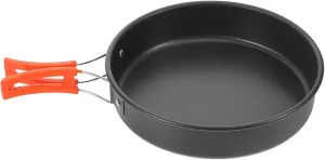 Backpacking Cooking Pan Camping Utensil Folding Skillet Nonstick Coating for Outdoor Cooking