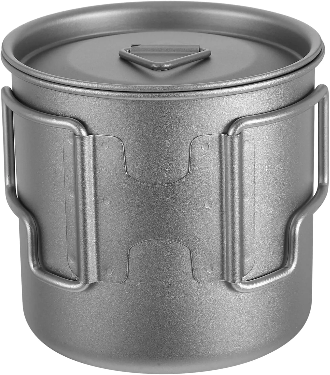 Backpacking Cookware Titanium Insulated Cup with Lid Hot Cold Collapsible Mug