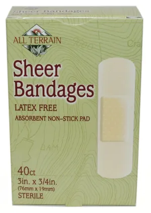 Bandage, Sheer 3/4" X 3", 40 pc ( Multi-Pack)8