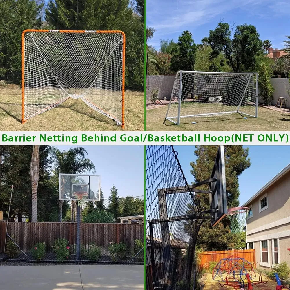 Baseball Softball Backstop Nets, Heavy Duty Sports Netting Barrier #18 Baseball Netting 10'x10'/10'x20'/15'x15'…