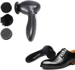 Battery-Powered Shoe Polishing Tool Electric Shoe Scrubber Sneaker Cleaner Kit Leather Care Compact Portable