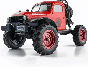 BEEZRC FMS RC Crwaler 1/24 Scale FCX24 Power Wagon RTR 4WD 2.4GHz 3CH Offroad RC Car Model Vehicle Hobby Grade Remote Control Car (Red)
