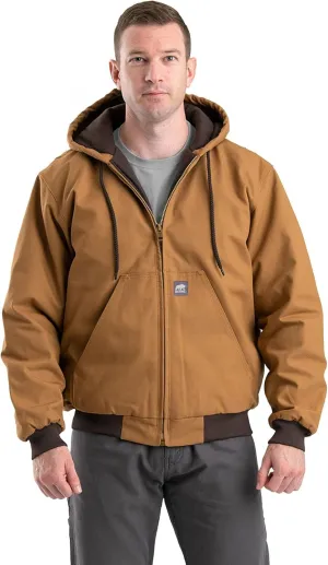 Berne Men's Heritage Duck Hooded Active Work Jacket