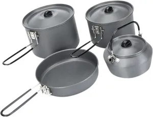 BESPORTBLE 1set Travel Camping Cookware Set Lightweight Nonstick Pots Kettle for People Portable for Hiking Outdoor Picnic Easy to Clean Cookware