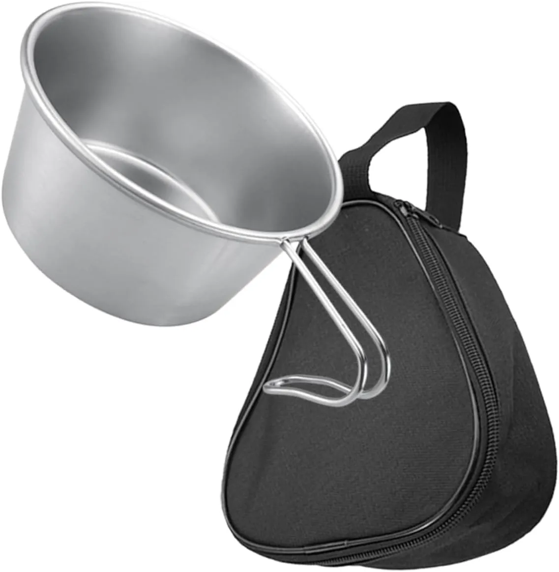 BESPORTBLE 5 Sets Camping Bowl and Utensil Set Collapsible Stainless Steel Bowl Camping Cooking Gear Easy to Clean and Carry