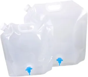 BESPORTBLE Convenient Water Storage Bag for Camping 2 Pcs Collapsible Water Containers Large Capacity Easy to Carry