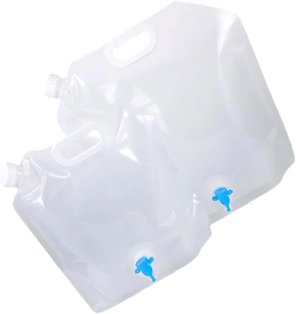 BESPORTBLE Convenient Water Storage Bag Set Collapsible Water Containers for Camping Hiking Outdoor Activities and Home Use 2pcs