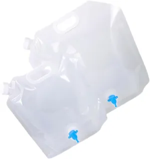 BESPORTBLE Convenient Water Storage Bag Set Collapsible Water Containers for Camping Hiking Outdoor Activities and Home Use 2pcs