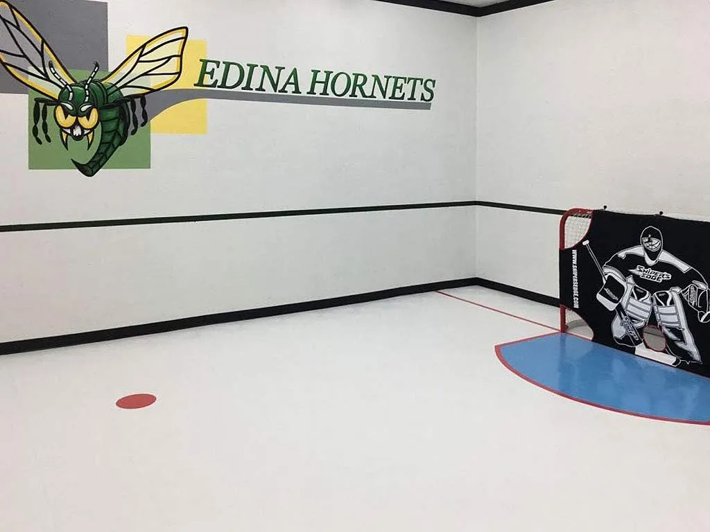 Big Floors Dryland Practice Hockey Interlocking Tile Kit, Training Aid for Stickhandling, Shooting, Passing and More