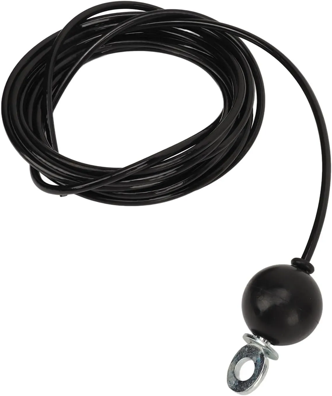 Black Pulley Cable Fitness System, Heavy Duty Steel Wire Rope, Adjustable Length for Home Gym Workout, Muscle Building and Flexibility Improvement
