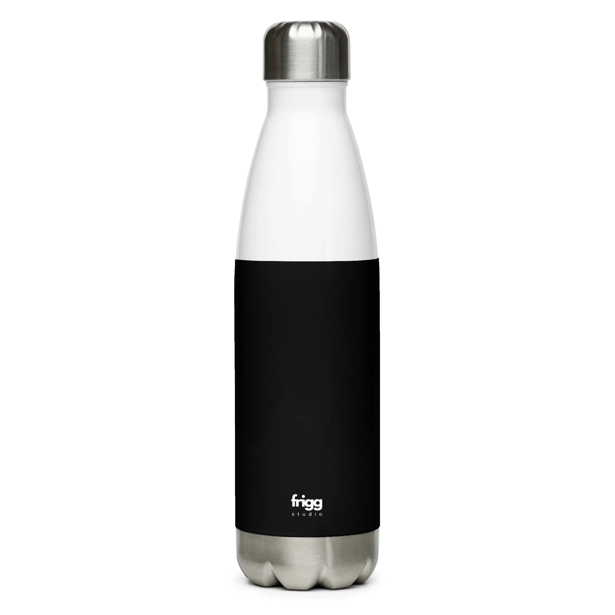 BLACK - STAINLESS STEEL WATER BOTTLE