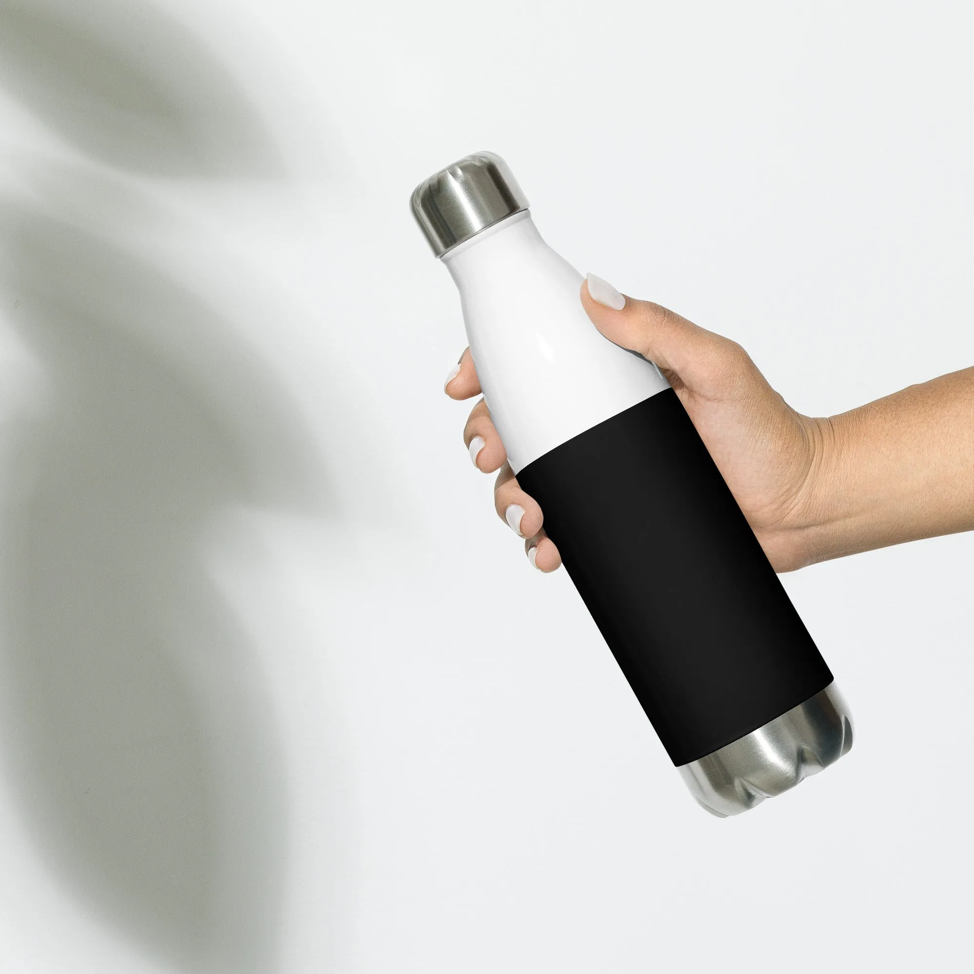 BLACK - STAINLESS STEEL WATER BOTTLE
