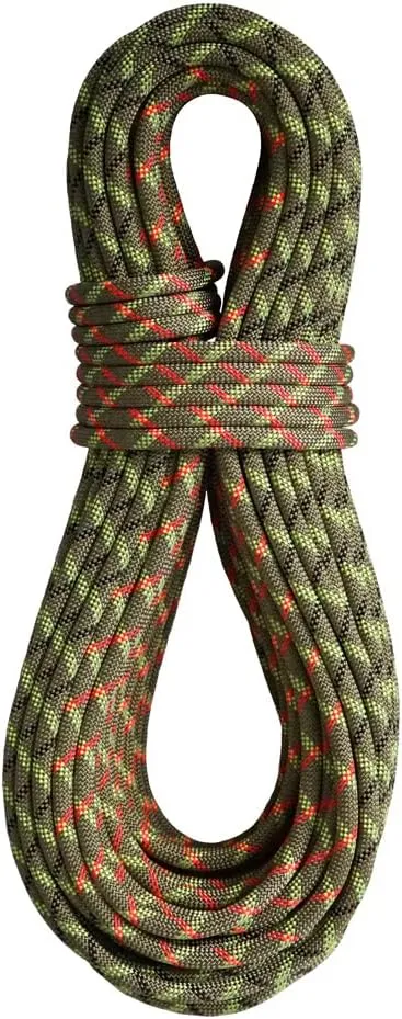 BlueWater Ropes 10.1mm Neon Double Dry Dynamic Single Rope (Bi-Pattern Coyote Brown, 70M)