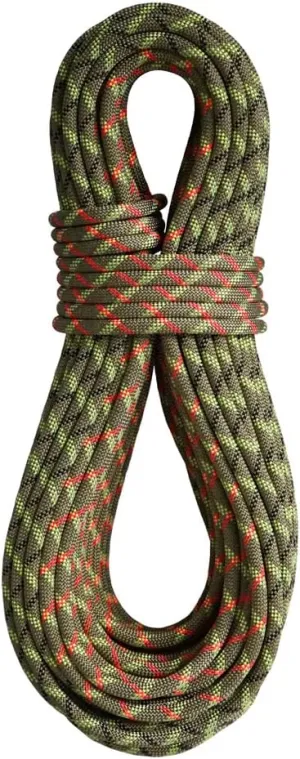 BlueWater Ropes 10.1mm Neon Double Dry Dynamic Single Rope (Bi-Pattern Coyote Brown, 70M)